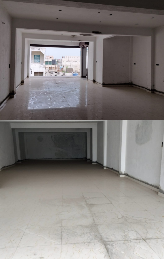 interior view of shop for rent in tirupur
